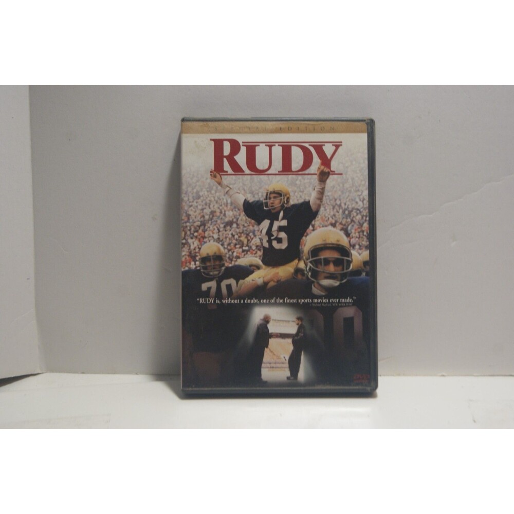 Rudy (DVD, 1993) Special Edition Sean Astin Underdog Football W/Heart